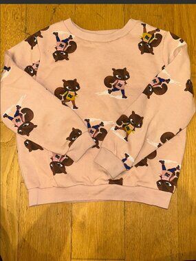 H&M Girls Sweatshirt with Squirrels